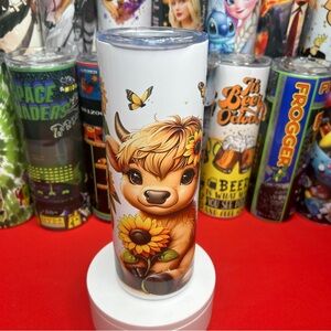 Highland Cow Drink Tumbler